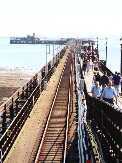 Southend Pier and shoreline in Essex